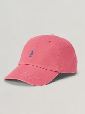 Polo by Ralph Lauren The Iconic Cotton Chino Ball Cap (Pink)